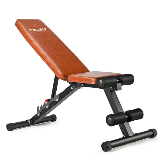 Panca per pesi sportiva regolabile e pieghevole, panca per allenamento, sit up, inclinata, piana e declinata, per palestra domestica